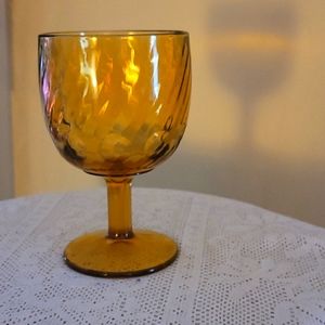 1960s Bartlett Collins Thumbprint Goblet
